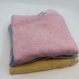 J.Crew Teddie Cotton Sweater Bundle Medium | Coastal Grandma Pastel Capsule